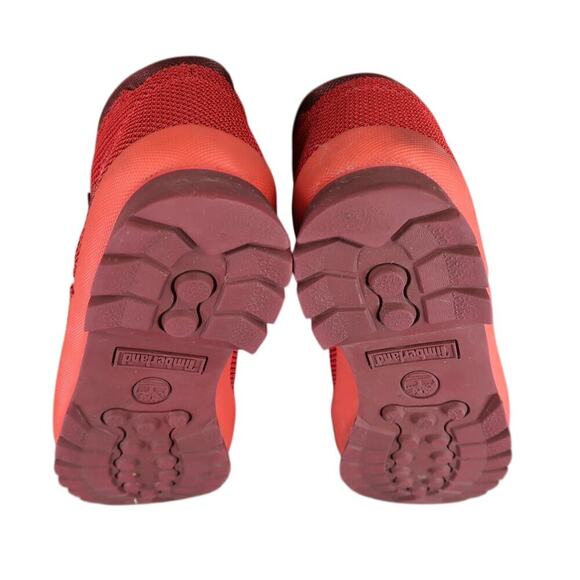Timberland Shoes Mens 8.5 Hiking Boot EuroTrail Outdoor Sport Red Active Lace Up - Picture 12 of 13